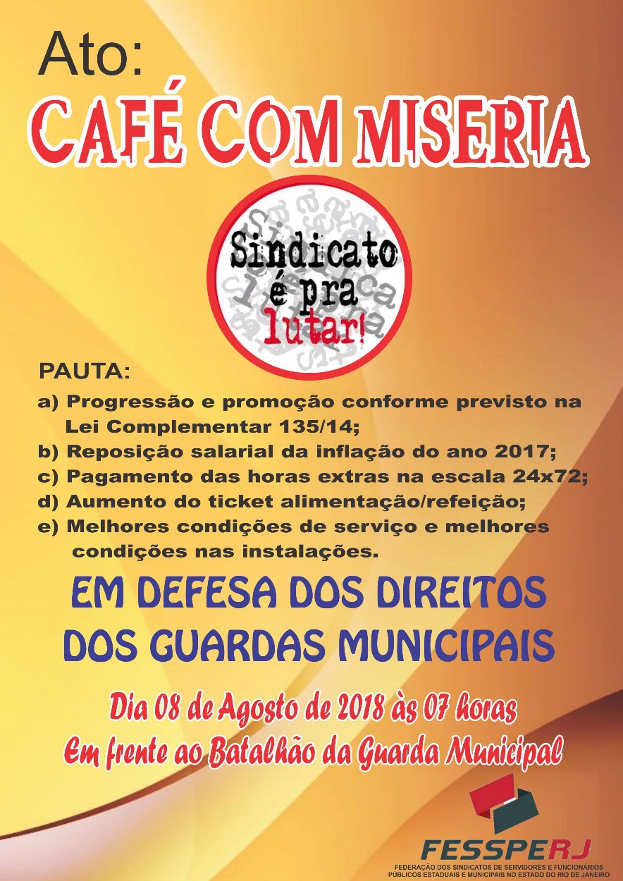 Ato Café com Miséria